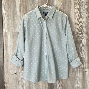 Lands End button-down blouse, 12